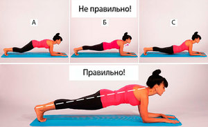 Упражнение планка для спины - как правильно делать