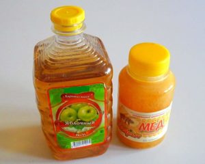 Применение яблочного уксуса с мёдом