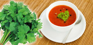 Суп с сельдереем и помидорами