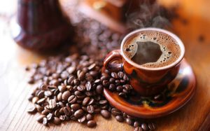 Употребление натурального кофе в зёрнах